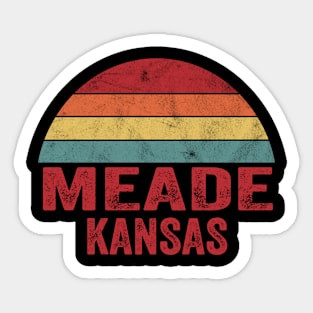 Vintage Meade Kansas Sticker